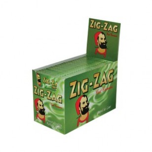 Zig Zag Green Regular Cigarette Papers (Full Box 100 Packs)